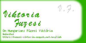 viktoria fuzesi business card