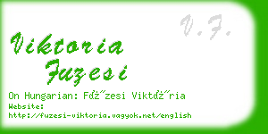 viktoria fuzesi business card